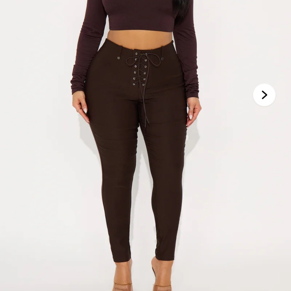 Tie Up Skinny Pants